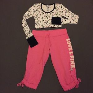 VS PINK comfy cropped sweats 💝